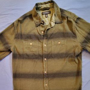 Aeropostale Long Sleeve Flannel Button Down Men Sm